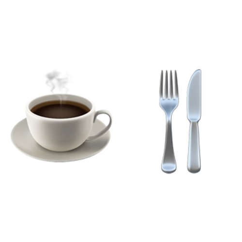 ☕🍴 Emoji Domain iOS rendering